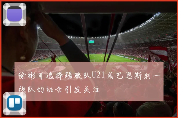 徐彬可选择踢狼队U21或巴恩斯利一线队的机会引发关注